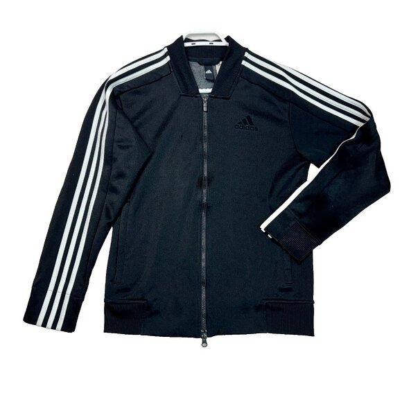 Adidas Gym ID Squad 3 Stripe Bomber Track Tricot Jacket Black Men's Size S - Picture 1 of 12